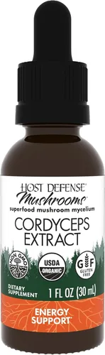 Host Defense Extracto de Cordyceps - Suplemento de apoyo inmunológico y energético - Suplemento de salud renal con Cordyceps - Apoyo físico para