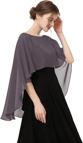 Miniatura 2 de Hotshawl Capelets para mujer chales y envolturas de gasa para vestido de noche capas de boda