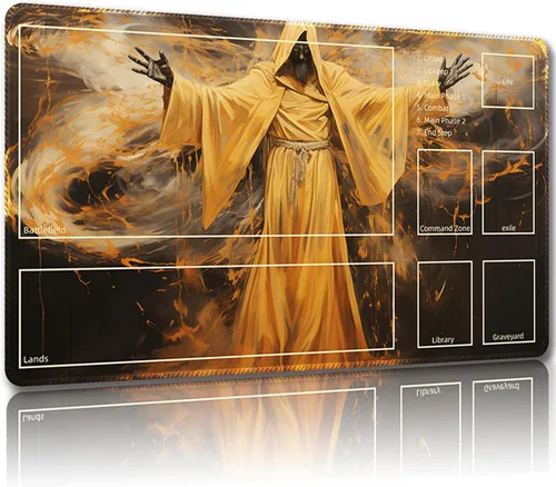 MTG - Tapete de juego con bolsas de almacenamiento gratis, tapete de juego MTG de 24 x 14 pulgadas, TCG y tapete de juego de mesa para tarjetas,