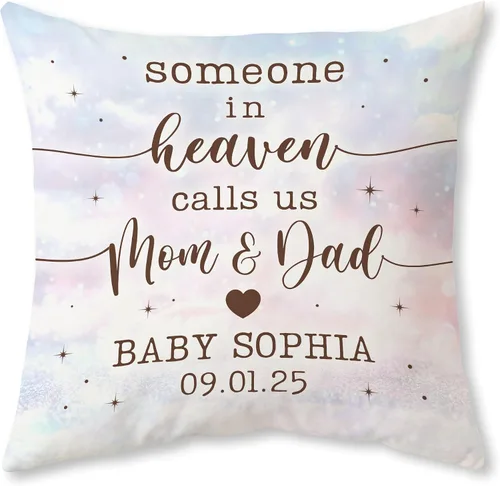 Miniatura 13 de Hyturtle Almohada conmemorativa personalizada para bebé (bebé conmemorativo 1)