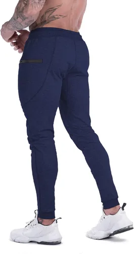 Miniatura 6 de MAIKANONG Pantalones deportivos ajustados para hombre, pantalones de entrenamiento para gimnasio, correr, atletismo, casual