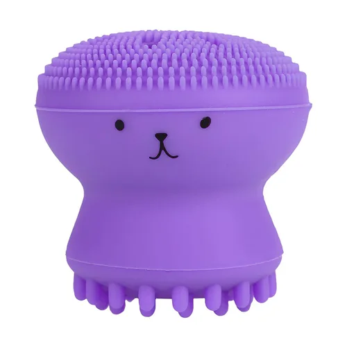 Miniatura 7 de Cepillo de limpieza facial, eliminación de grasa exfoliante, herramienta de lavado de pulpo, medusas y pulpos, cepillo de limpieza de silicona suave