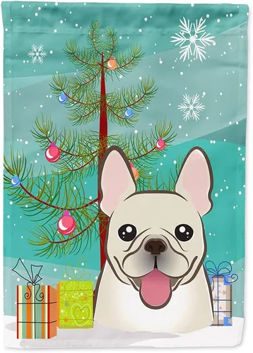 Miniatura 41 de Caroline's Treasures BB1622CHF - Bandera de casa Shih Tzu con árbol de Navidad y gris plateado para porche, grande, para colgar en la pared