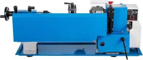 Miniatura 10 de VEVOR Torno de metal 7"x12", mini torno de mesa de precisión, 550W, velocidad variable de 50 a 2500 RPM, engranaje de nylon, lámpara móvil