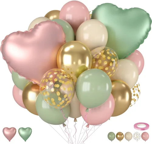 Miniatura 12 de Globos negros y rojos amarillos azules, globos de confeti de 12 pulgadas negros rojos amarillos azules verdes plateados metálicos con globo