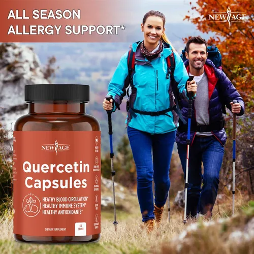 Miniatura 3 de NEW AGE Quercetina 1000mg Quercetina Cápsulas Vegetarianas 120 Recuento