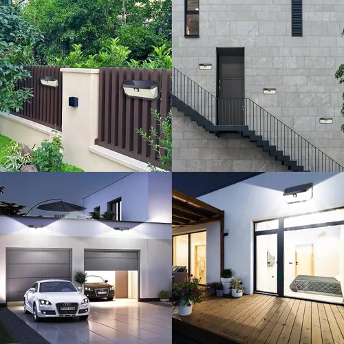 Miniatura 7 de Brightever - Luces solares para exteriores, 4000LM, 388 LEDs, sensor de movimiento, luces exteriores alimentadas por energía solar, IP65