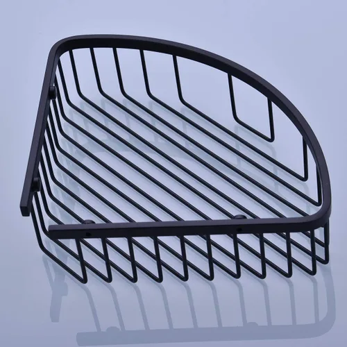 Miniatura 3 de Cesta de ducha de acero inoxidable 304, organizador de baño, organizador de pared, acabado chapado en negro mate, resistente