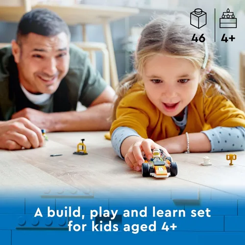 Miniatura 2 de LEGO City Great Vehicles Race Car, 60322 F1 Style Toy para niños preescolares de 4 años de edad, con minifiguras mecánicas y conductores de carreras
