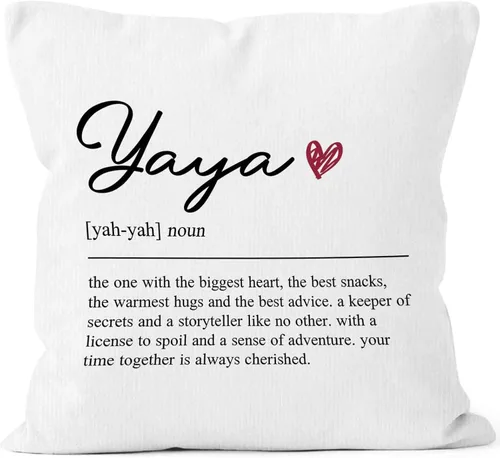 Miniatura 9 de Funda de almohada con definición de Grammy de 18 x 18 pulgadas, funda de almohada de cumpleaños para abuela, decoración cuadrada para el hogar