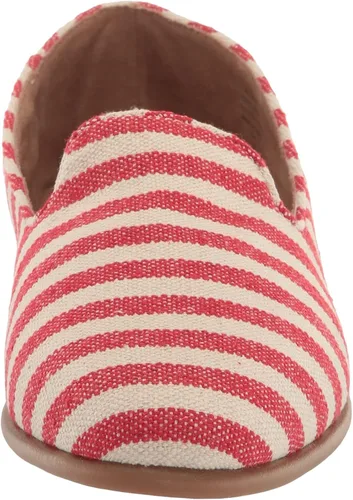 Miniatura 2 de Aerosoles Mocasines planos de moda para mujer, Rojo con rayas