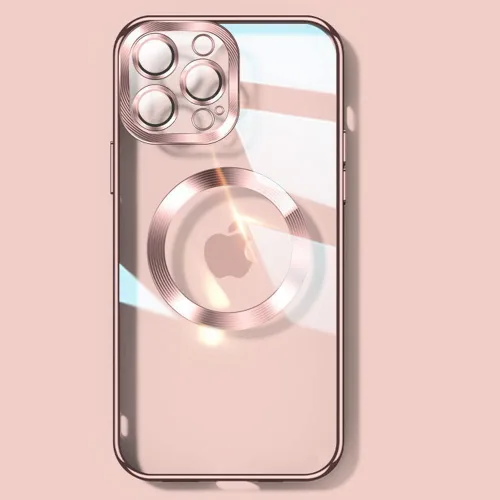 Miniatura 10 de Funda magnética transparente para iPhone 14 Pro con protector de lente de cámara, funda de protección completa compatible con MagSafe elegante funda