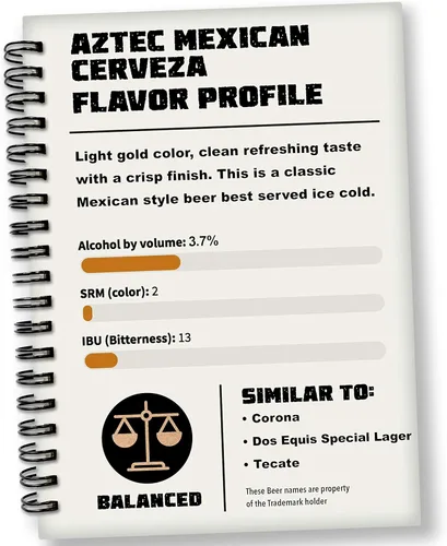 Miniatura 3 de Kit Mr. Beer de repuesto para elaboración de cerveza casera, Cerveza mexicana Aztec, paquete de de 1, Not Applicable