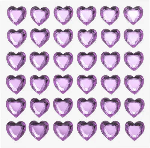 Miniatura 19 de MECCANIXITY 144 calcomanías autoadhesivas de diamantes de imitación de corazón de 0.394 pulgadas para maquillaje de San Valentín, artes y Azul