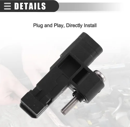 Miniatura 7 de Motoforti Sensor de posición del árbol de levas, para Mini Cooper 2007-2015, plástico ABS, 13627561753, negro