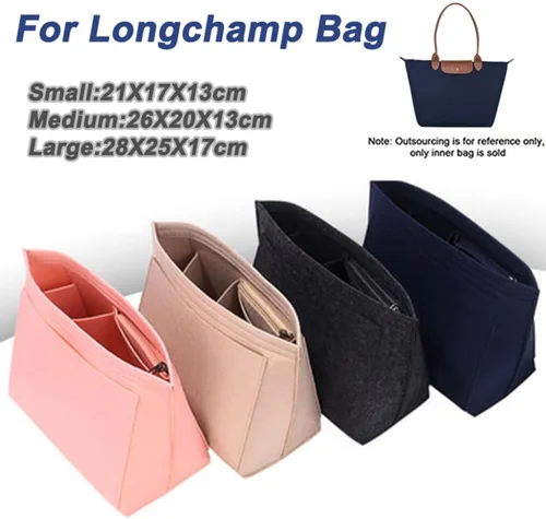 Miniatura 4 de Lckaey organizador tote para bolso longchamp inserto organizador monedero inserto 1028azul marino-S