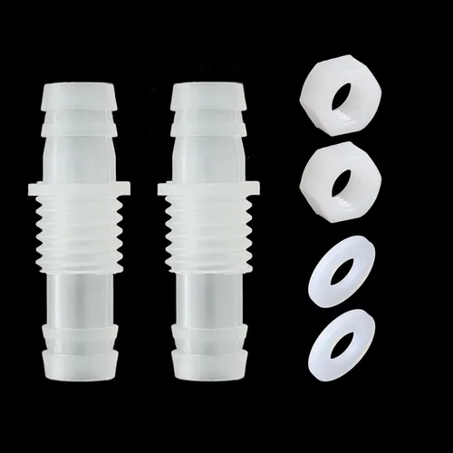 Miniatura 11 de Feelers Púa de manguera de 1/2 pulgada a granel, accesorio de púas hexagonales, adaptador de plástico, empalmador de unión con junta