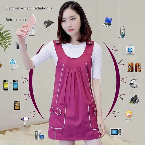 Miniatura 4 de Ropa anti-radiación EMF, protección contra la radiación ropa de maternidad conductiva/blindaje EMF Anti Radiación Protección Tela de plata que
