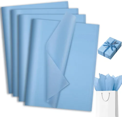 Miniatura 13 de woric 160 hojas de papel de seda rosa para bolsas de regalo de 20 x 14 pulgadas, papel de seda de envoltura a granel para manualidades