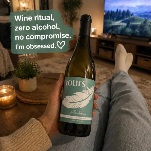Miniatura 7 de YOURS Non-Alcoholic Wine Alternativa de vino premiada premium, sin alcohol y fruta de monje endulzada - Botella de 25.4 fl oz (Chardonnay)