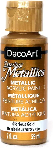 Miniatura 18 de DecoArt Dazzling Metallics - Pintura acrílica verde cristal de 2 onzas