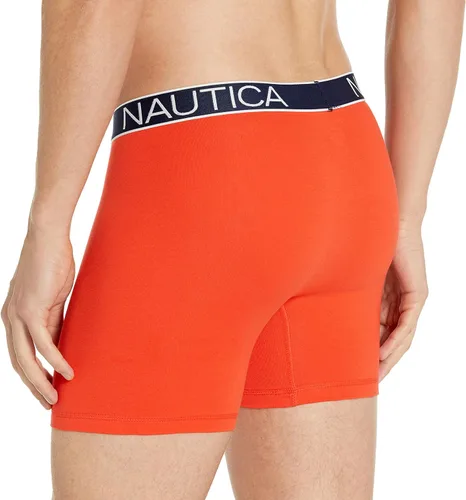Miniatura 3 de Nautica Paquete de 3 calzoncillos tipo bóxer elásticos de algodón para hombre