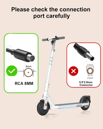 Miniatura 5 de Cargador eléctrico de 42 V para scooter Okai Neon Lite EA10 ES10 ES20 ES50B Scooter, AovoPro M365 Pro ES60 EW6 ES80, YADEA KS5 Pro KS1, Macwheel MX1