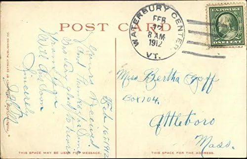 Miniatura 2 de Van Ness House Burlington, Vermont VT Original Antique Postcard 1912