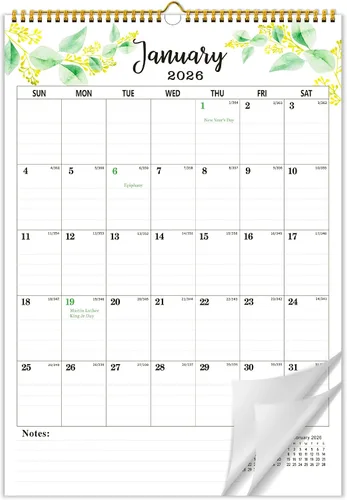 Miniatura 9 de Calendario de pared 2026-2027, calendario de pared colgante grande de 18 meses 2026-2027, enero 2026 a junio de 2027, calendario grande 2026 de 12 x
