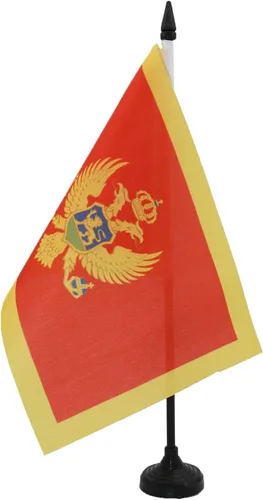 Miniatura 155 de United Kingdon Coat of arms Table Flag 5'' x 8'' - UK - British - England Desk Flag 21 x 14 cm - Black plastic stick and base - AZ FLAG Escudo