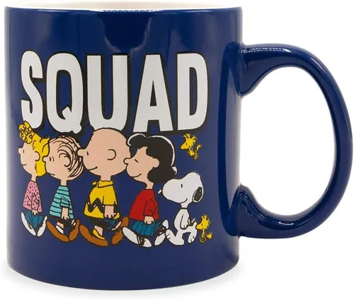 Miniatura 11 de Silver Buffalo Peanuts Snoopy - Tarro de cristal con tapa y pajita, 21 onzas