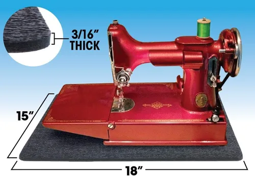 Miniatura 3 de Cottage Mills Alfombrillas para máquina que se mantienen en su lugar, juego de 2 piezas, 11 x 14 pulgadas y 15 x 18 pulgadas, alfombrillas
