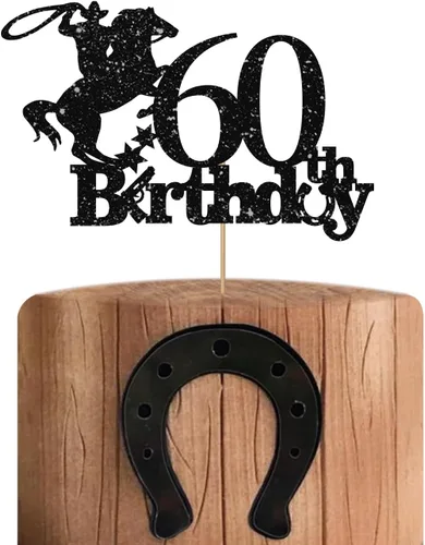 Miniatura 36 de Cowboy - Decoración para pastel de cumpleaños 40 para hombres, decoración de pastel de cumpleaños 40 para hombres, decoración de pastel