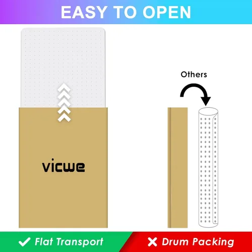Miniatura 2 de Vicwe Tapete para Silla de Oficina para Alfombra, 32'' x 55'' Tapete para Silla de Escritorio de Computadora para Pisos Alfombrados, Tapete Duro