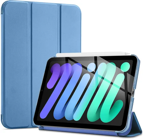 Miniatura 12 de ProCase Funda inteligente para iPad mini 7 A17 Pro 2024/iPad Mini 6 2021 8.3 pulgadas iPad mini 7ª/6ª generación, cubierta trasera dura para iPad