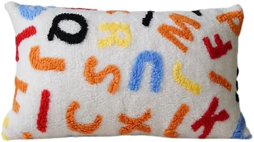 Miniatura 10 de Funda de almohada de forro polar bereber de gamuza de camelia, funda de cojín tridimensional con flores para sala de estar, sofá, oficina, Negro