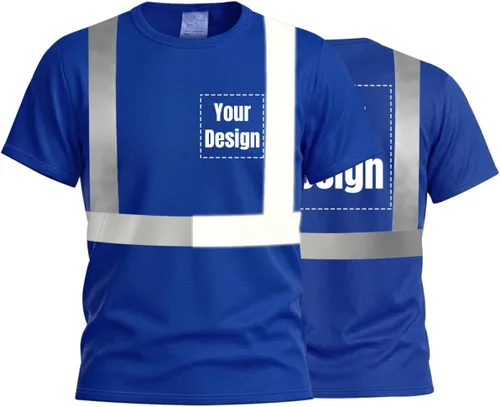 Miniatura 18 de Camisetas reflectantes de seguridad de alta visibilidad personalizan su logotipo
