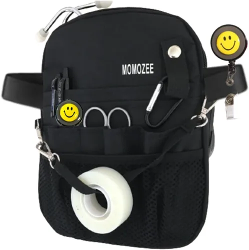 Miniatura 2 de MOMOZEE Bolsa de enfermera, artículos esenciales de enfermería para enfermeras riñonera, artículos esenciales para estudiantes de enfermera