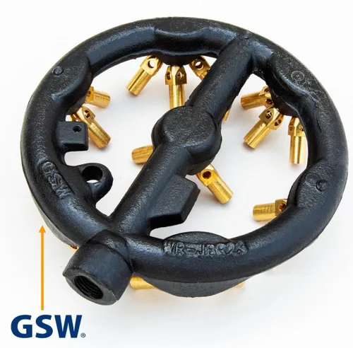 Miniatura 6 de Wok chino rango 23 puntas Jet Burner, puntas de cobre, cuerpo de hierro fundido, gas natural WR-JBR23NG