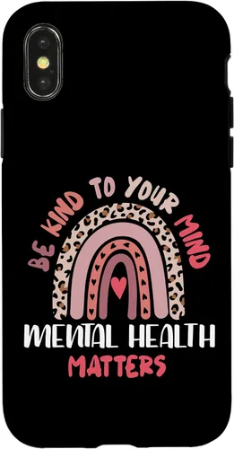 Miniatura 5 de iPhone 16 Mental Health Matters Rainbow Be Kind To Your Own Mind Case