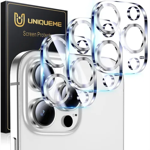 Miniatura 74 de UniqueMe para Paquete de 3 Protectores de Lente de Cámara para iPhone 15 Pro/iPhone 15 Pro Max, [Protección contra Caídas] [Compatible con Fundas]