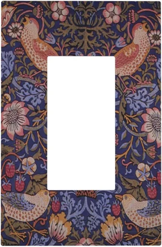 Miniatura 151 de Cubierta de Interruptor de Palanca Única de Asta de Venado de Madera de Estilo Rústico de Granja Placa Decorativa de Pared de 1 Banda Placa Frontal