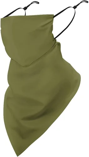 Miniatura 29 de Bufanda de protección solar UV, bufanda triangular reutilizable con lazo para las orejas