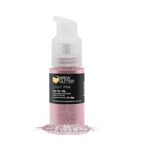 Miniatura 69 de Brillo de cerveza rosa comestible para bebidas, cócteles, cerveza, purpurina y bebidas Certificado Kosher y Halal 100% comestible y de grado