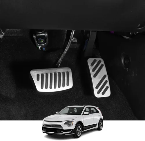 Miniatura 19 de Accesorios interiores personalizados para Nissan Sentra 2020 2021 2022, cubiertas de pedal de acelerador de gas de aleación de aluminio, Rojo