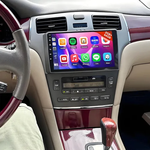 Miniatura 9 de Radio estéreo de coche para Lexus ES250 ES300 ES330 2001-2006 con Carplay inalámbrico Android Auto, pantalla táctil de 9 pulgadas para ES250