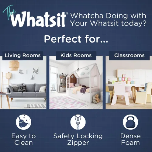 Miniatura 7 de Children's Factory The Whatsit CF349-070 - Sofá o 2 sillas para niños, azul marino, CF349-070, muebles de dormitorio para niños y adolescentes, sofá