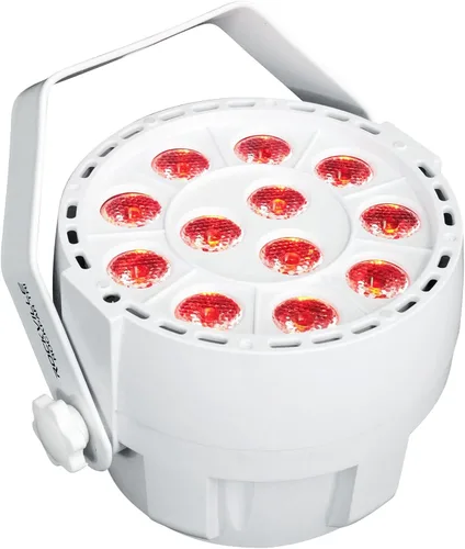 Miniatura 6 de Rockville RockPAR TRI LED RGB Compact Par Can Pro DJ DMX Wash Light+Remote Blanco