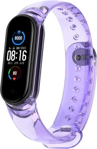 Miniatura 14 de Senter Correa de repuesto de silicona suave para Xiaomi Mi Band 5 / Mi Band 6 Smart Watch Negro