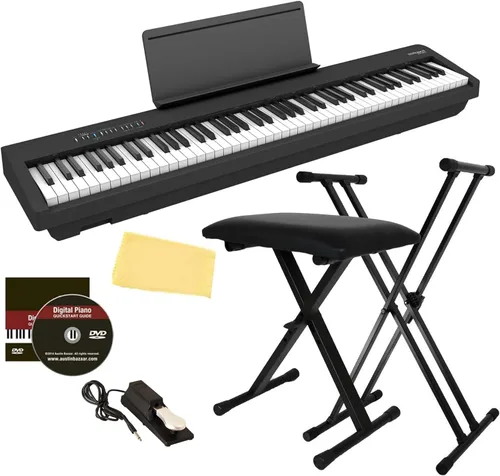 Miniatura 9 de Roland FP-30X Piano digital de 88 teclas - Paquete negro con soporte KSC-70, unidad de pedal KPD-70 de tres pedales, banco, lecciones en línea, DVD